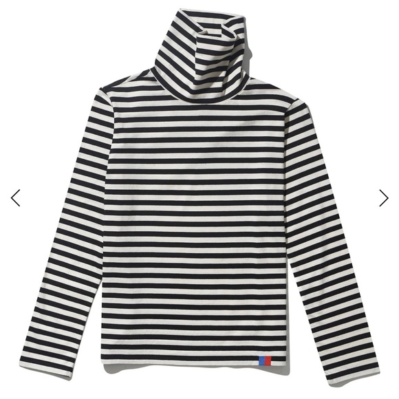 KULE Tops - NWT Kule The Turtleneck, Black/Cream, Small
